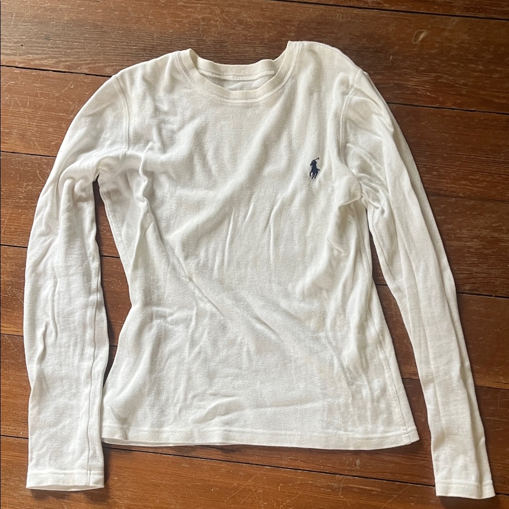Ralph Lauren White Long Sleeve Shirt